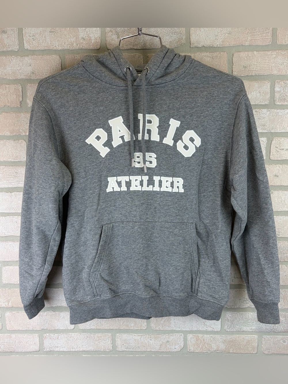 Paris Atelier Gray Hoodie Sweatshirt - Women’s Small